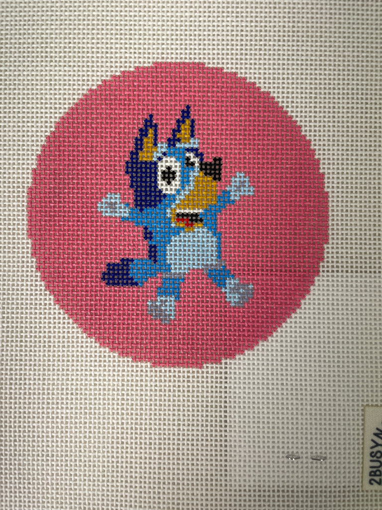 * 2BusyNeedlepointing Blue Dog Heeler