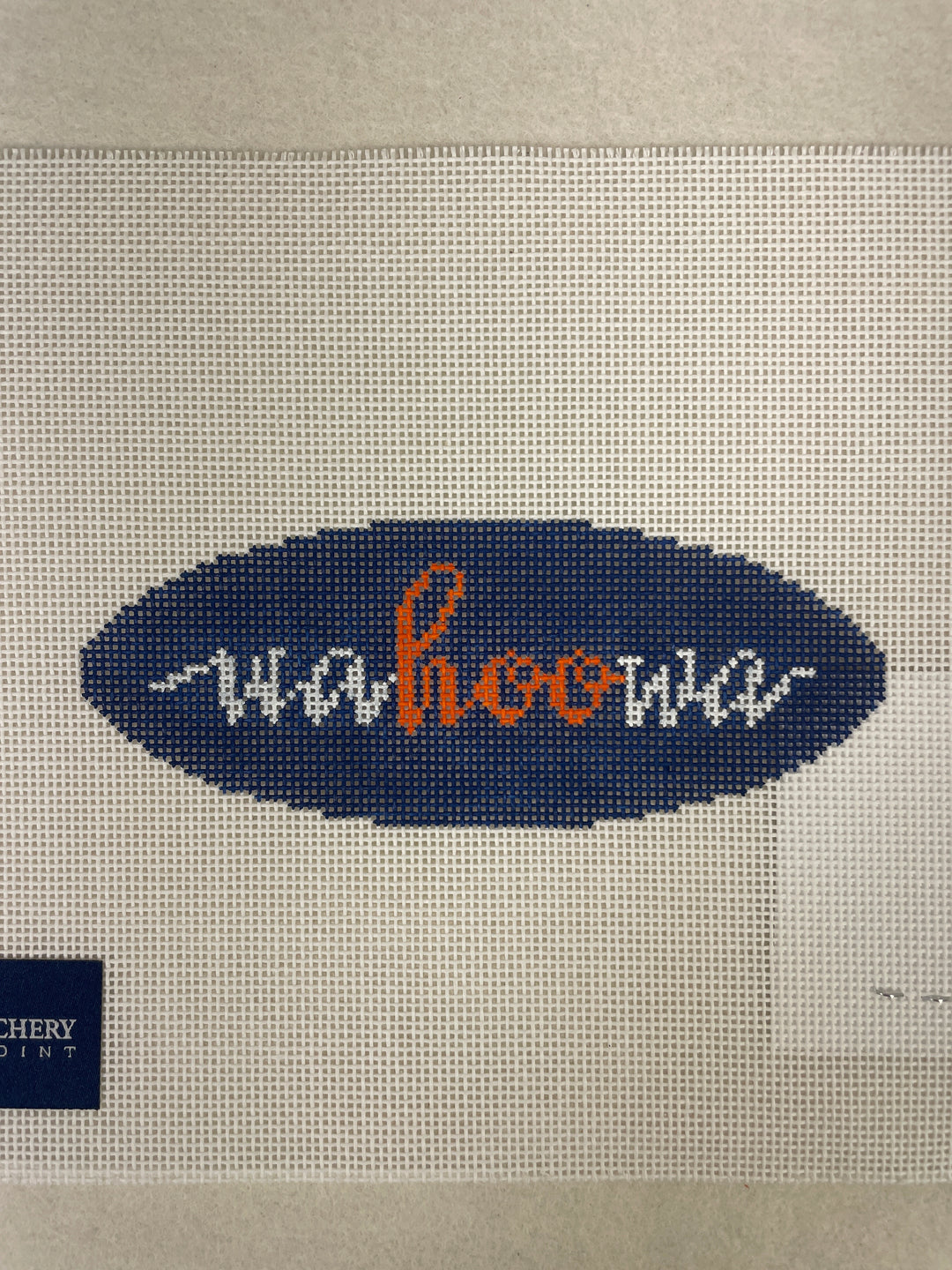 * Cabell Stitchery CS09 Wahoowa Oval Ornament