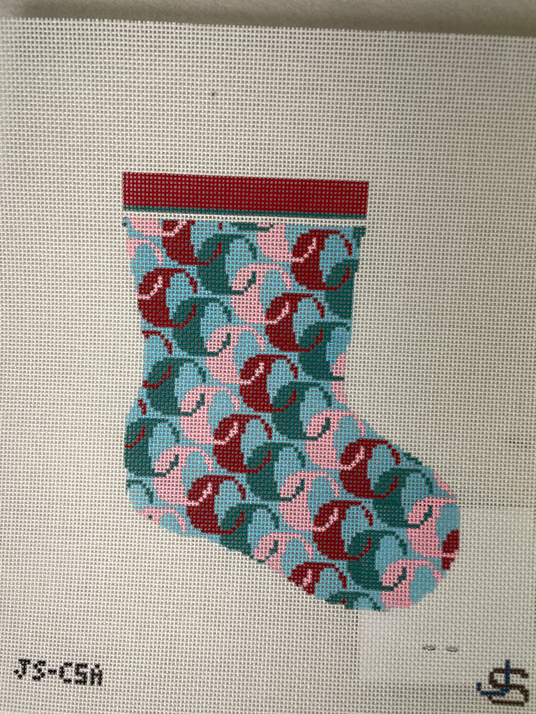 * Jeni Sandberg JSC5A 'C' Letter Mini Christmas Stocking Ornament