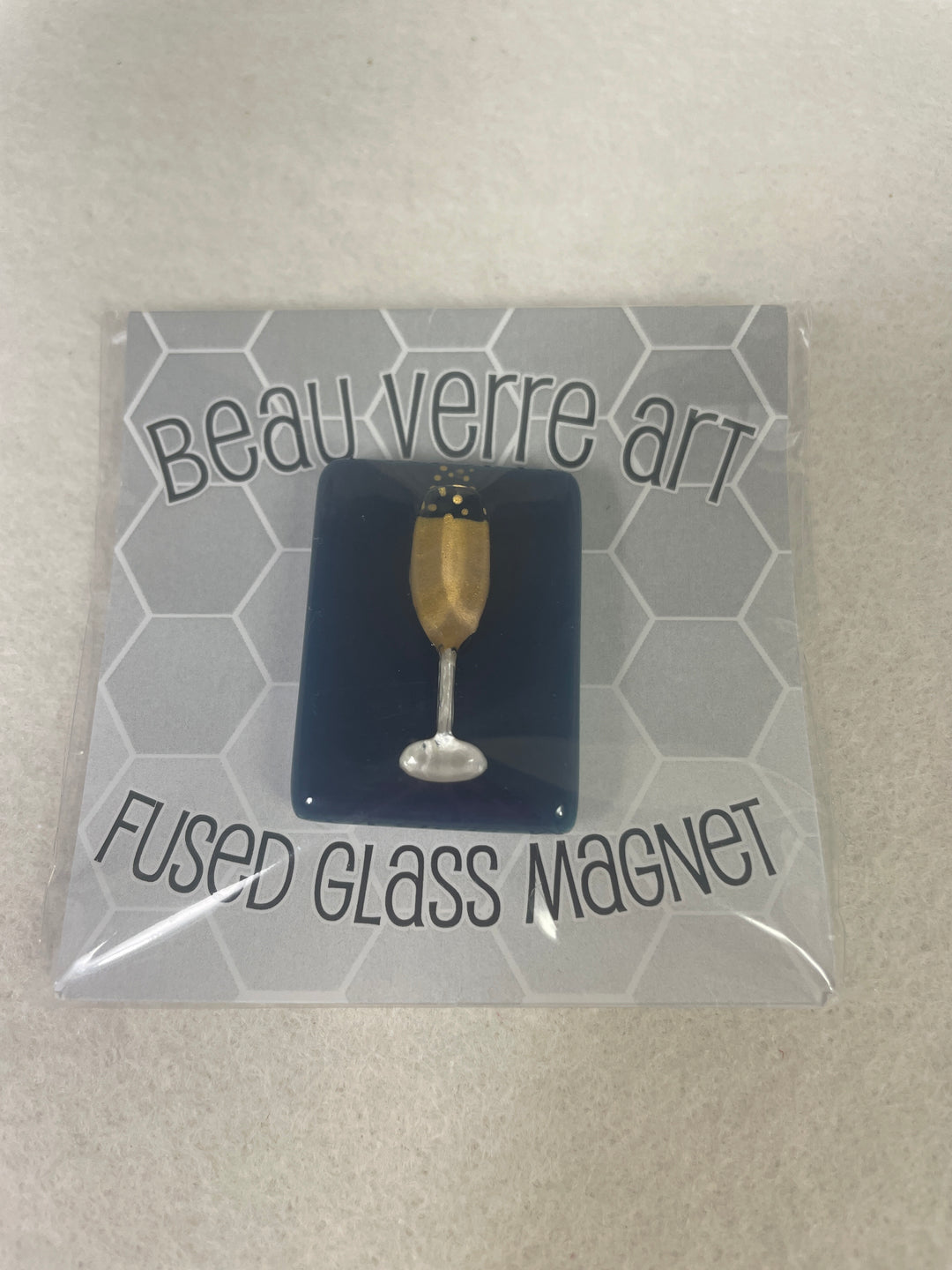 Beau Verre Art Champagne Glass Needle Minder