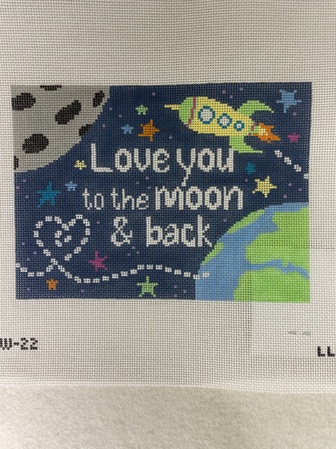 Laura Love Designs LL22 Moon and Back Pillow
