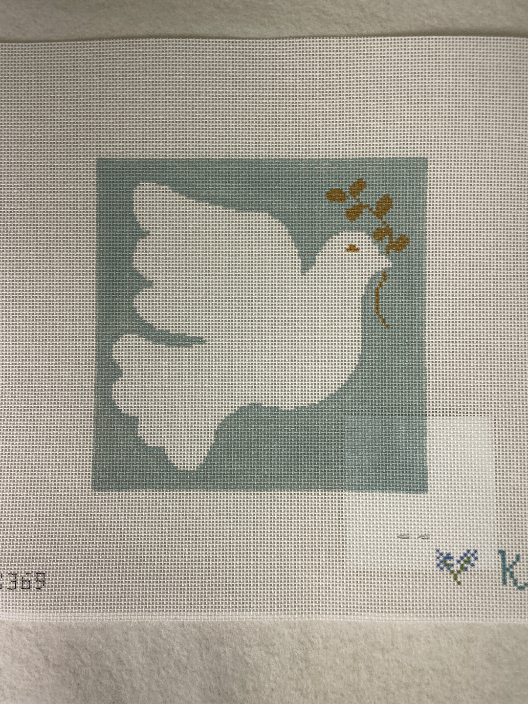 * NDLPT Designs K369 Dove with Olive Branch- Blue
