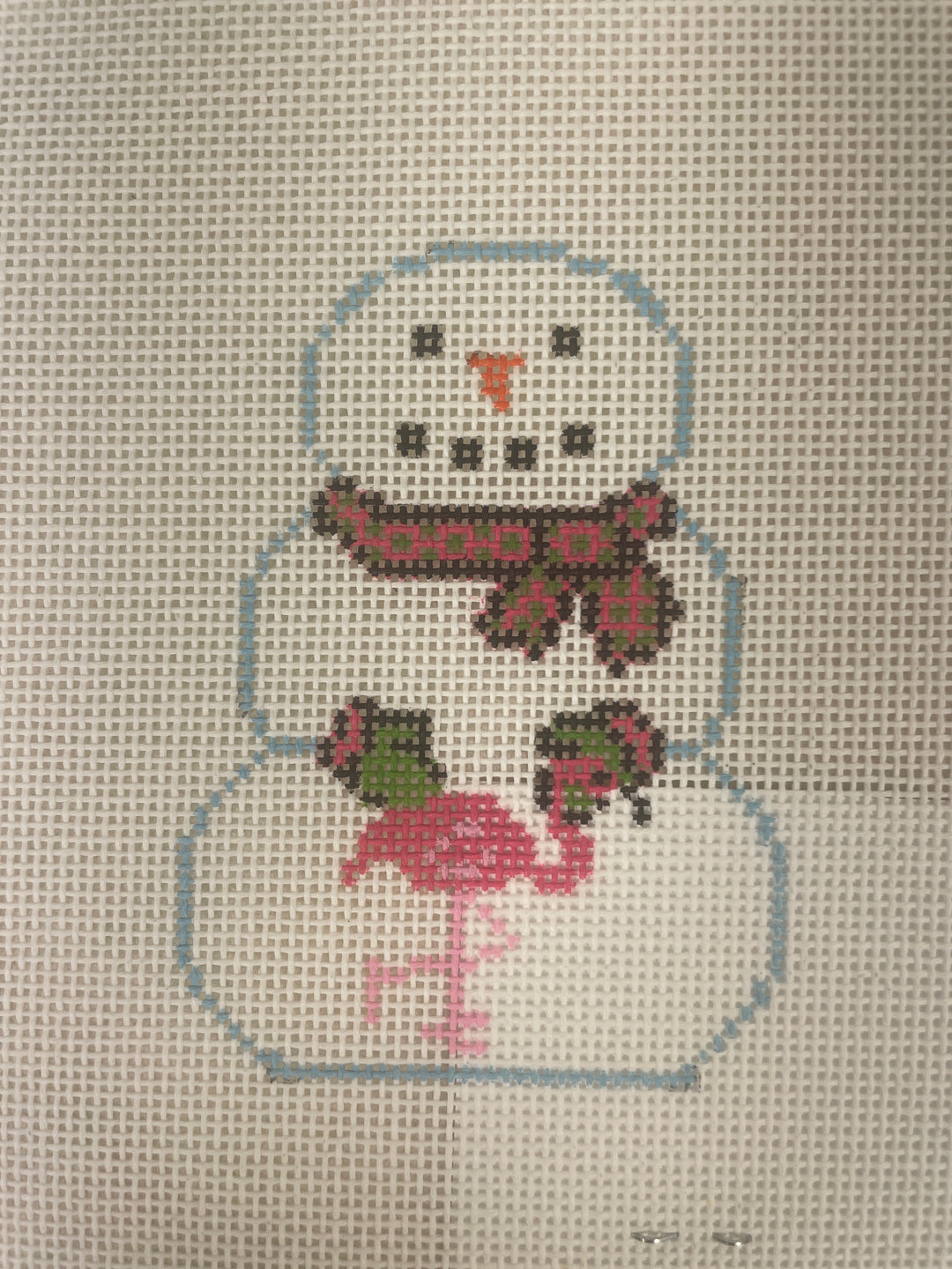 * KCN Designers KCD1405 Snowman with Flamingo