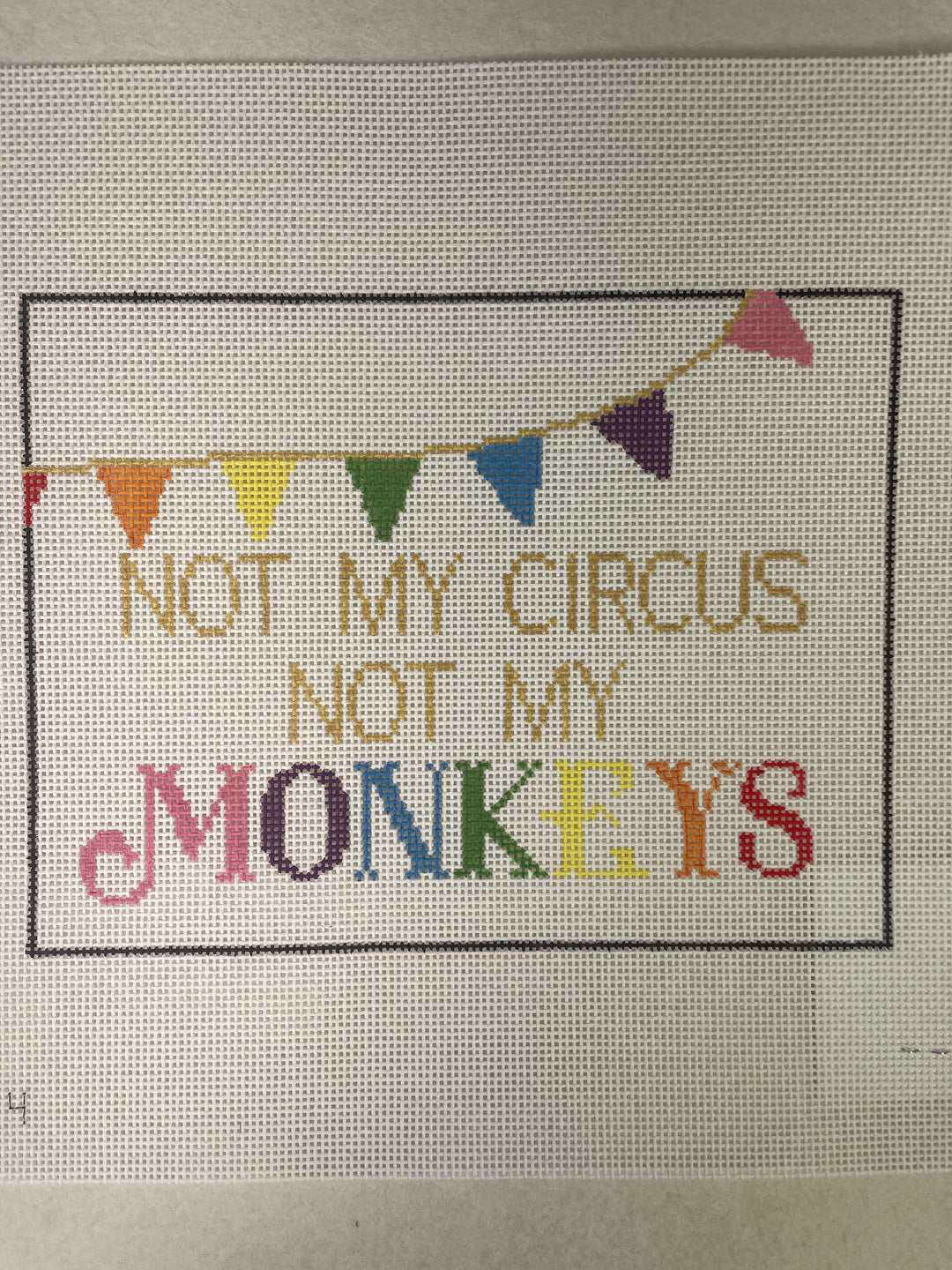 *Vallerie Needlepoint Gallery/ TSS44 Not My Circus Not My Monkeys