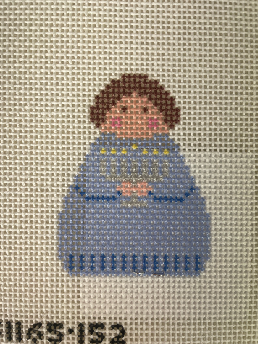 Stitch It's SI165-152 Menorah Angel