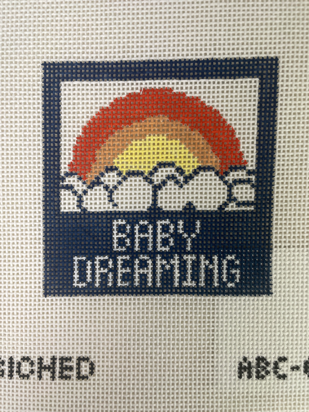*Vallerie Needlepoint Gallery/ ABC088 Baby Dreaming - Dark Blue
