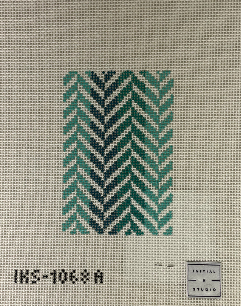 * Initial K Studio 1068A Herringbone Passport Insert- Turquoise