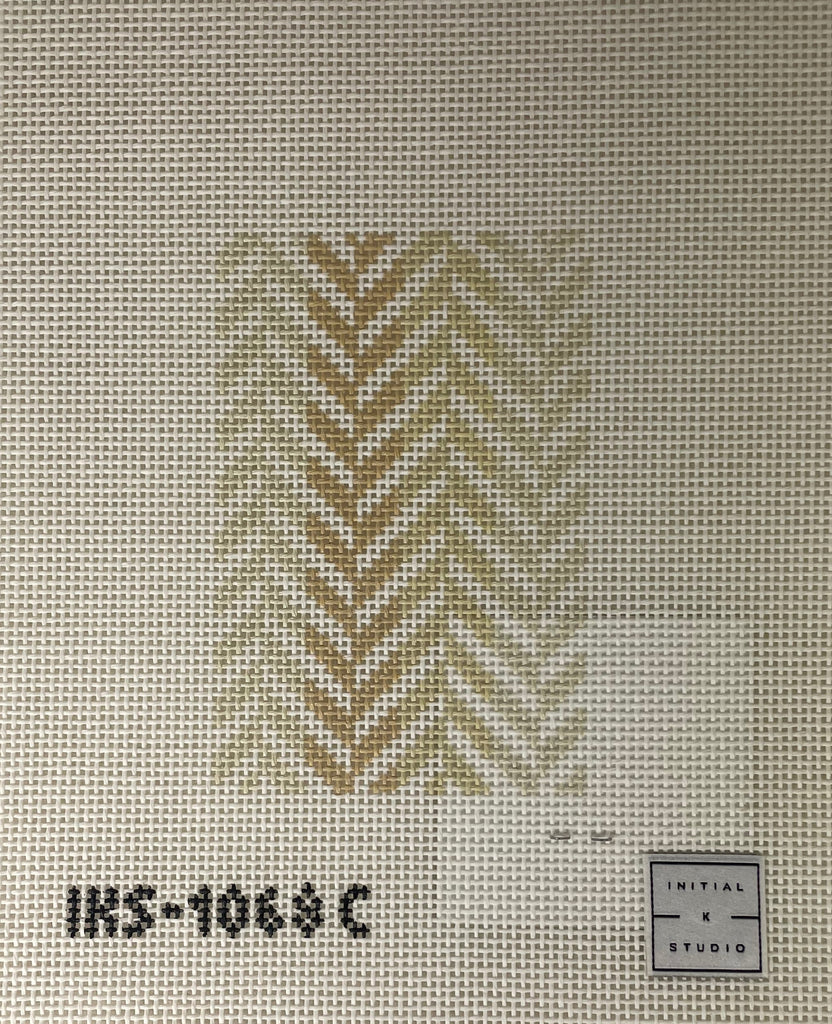 * Initial K Studio 1068C Herringbone Passport Insert- Neutral