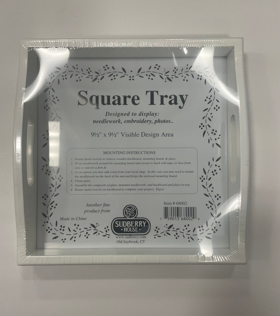 Sudberry House 10x10 Square Tray White