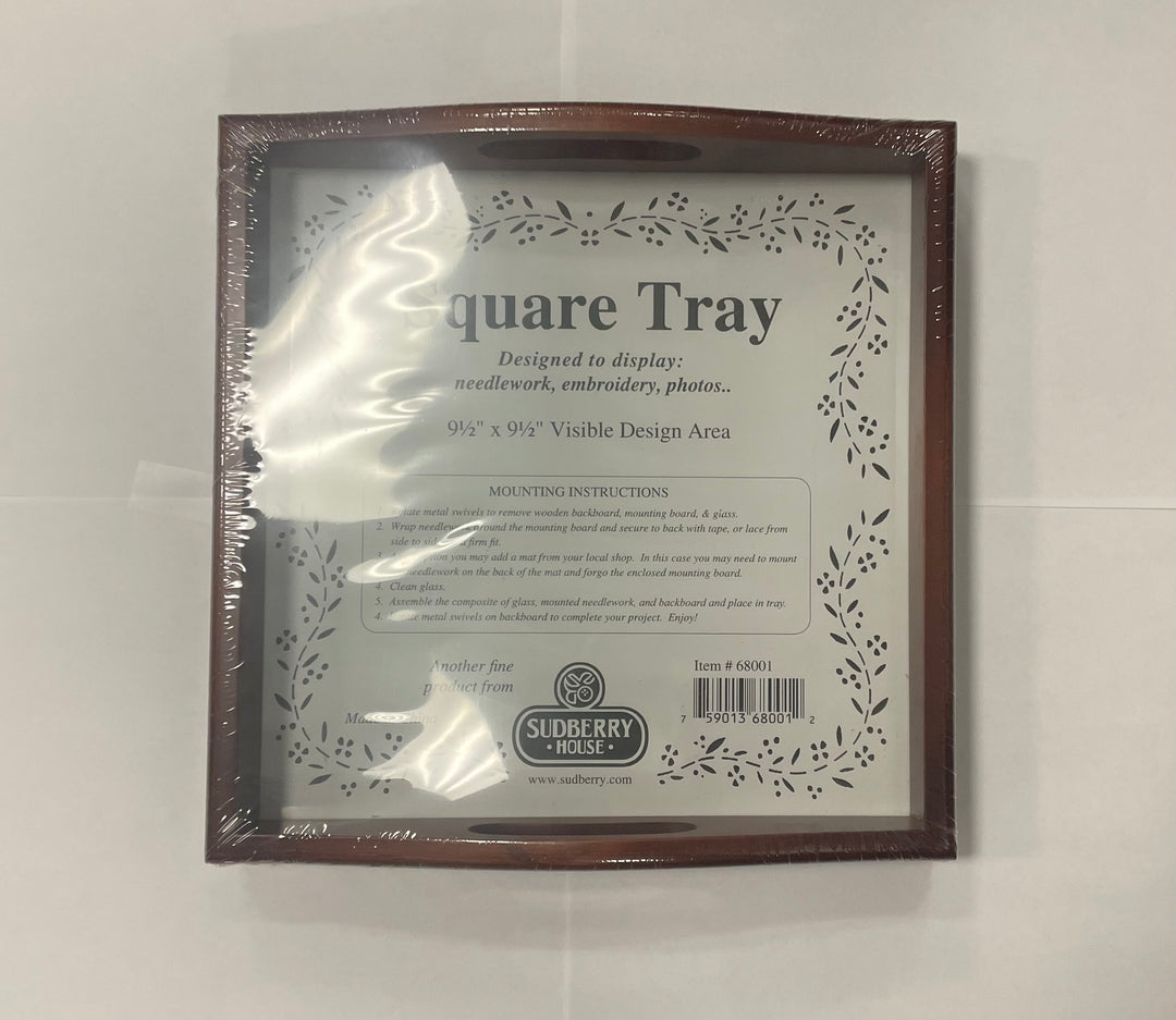 Sudberry House 10x10 Square Tray Mahogany