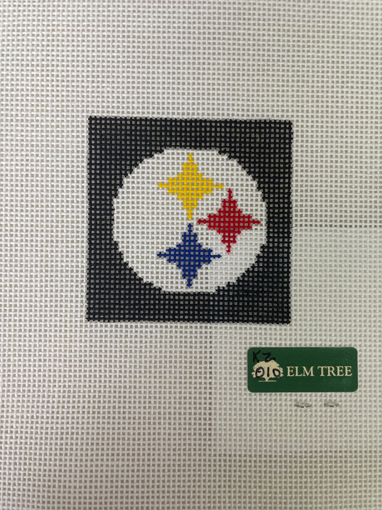 *Elm Tree Needlepoint Designs KZ010 Steelers Koozie Insert