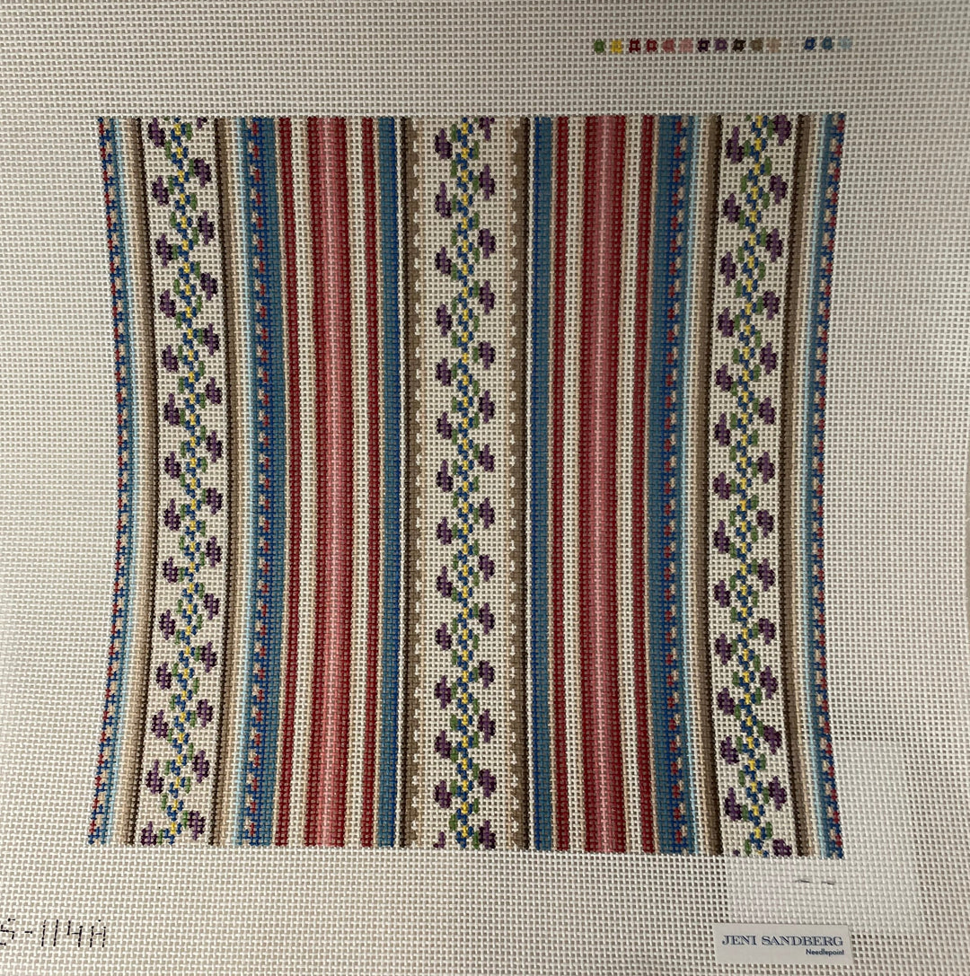 * Jeni Sandberg JS-114 10inch Square Pillow/ Tray - Multi-color