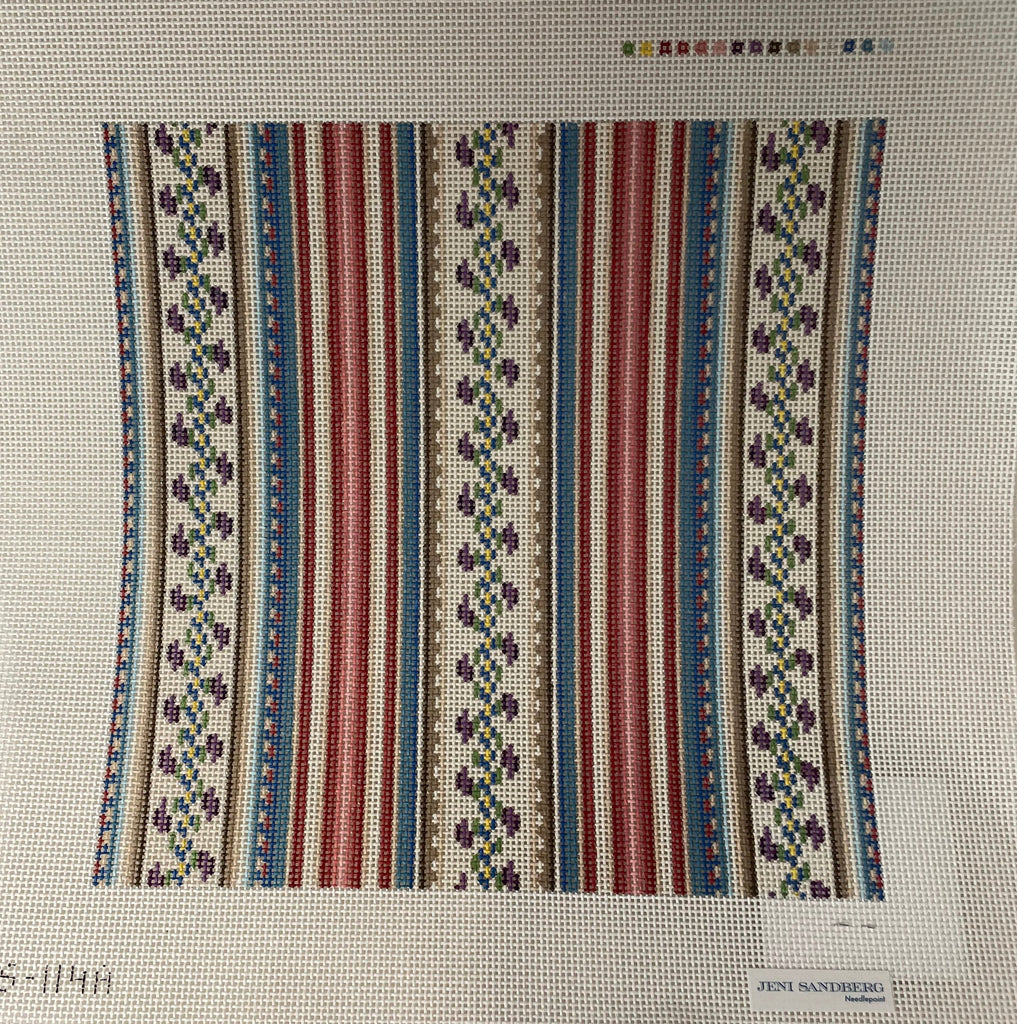* Jeni Sandberg JS-114 10inch Square Pillow/ Tray - Multi-color