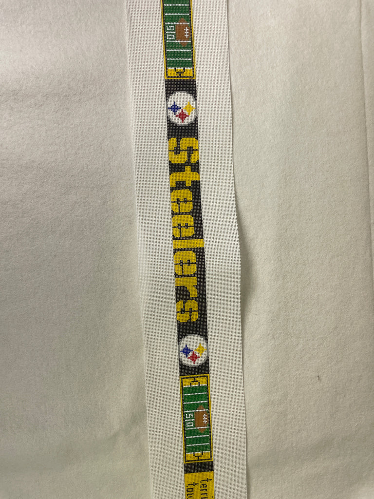 *Elm Tree Needlepoint Designs B178 Terrible Towel / Black / Short Belt