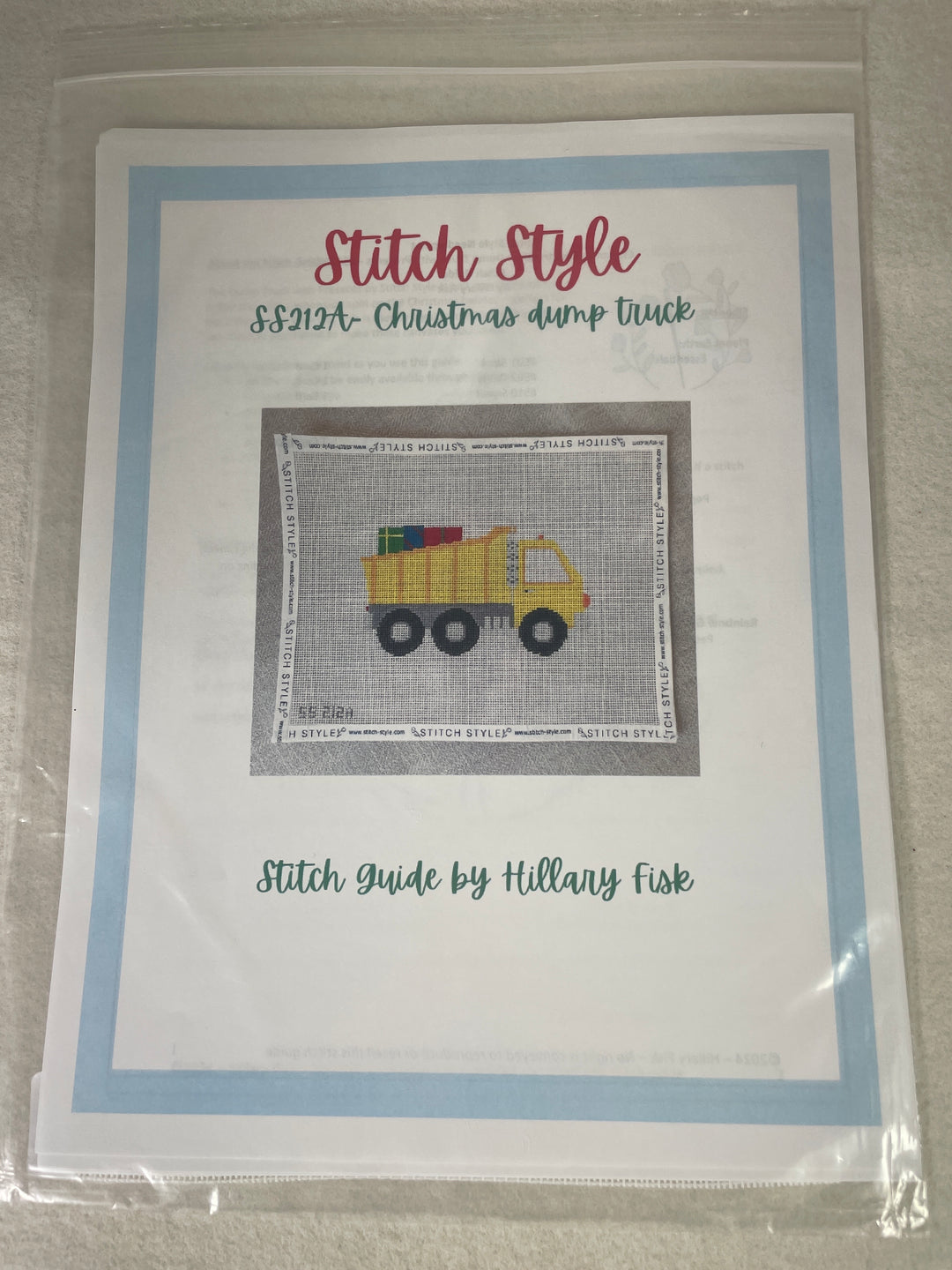 * Stitch Style SS212A Christmas Dump Truck - Stitch Guide by Hillary Fisk