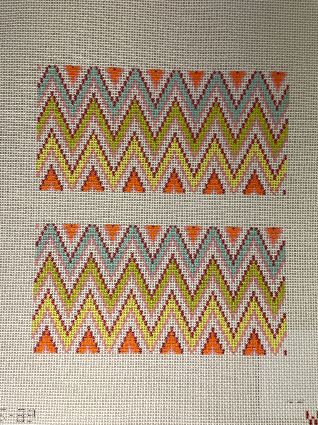 * What's the Stitch Needlepoint / Chevron Sunglass Case