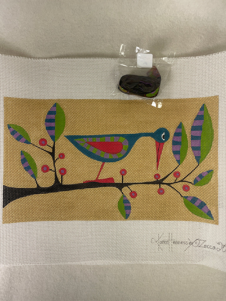 * Zecca ZE914 Teal Bird with Ribbon