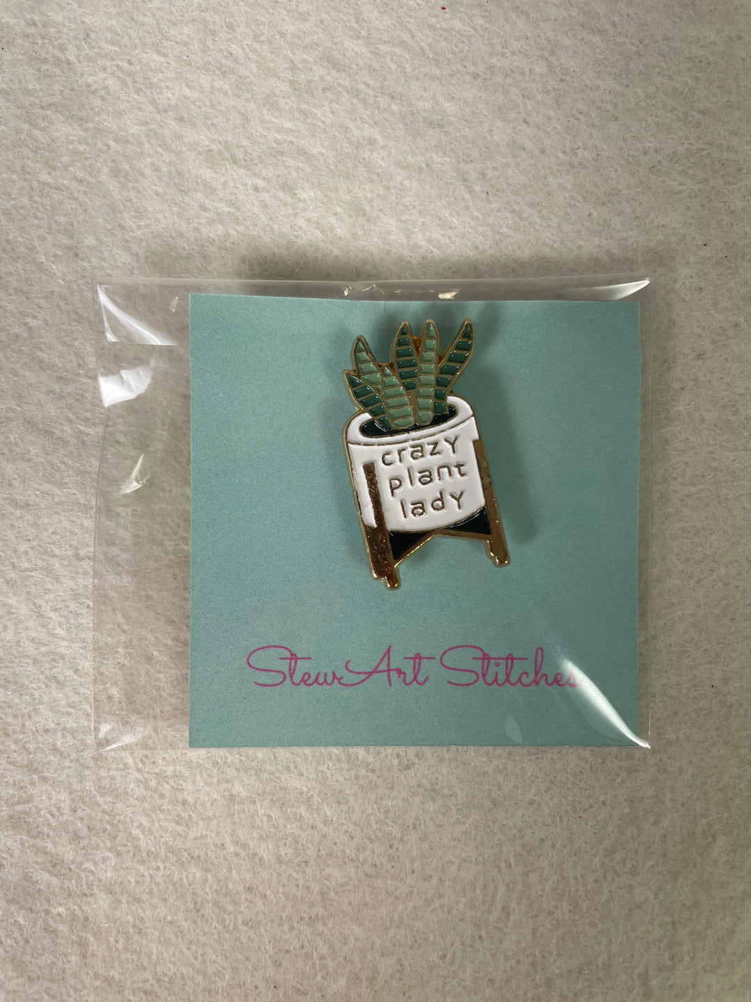 *StewArt Stitches Crazy Plant Lady Needleminder