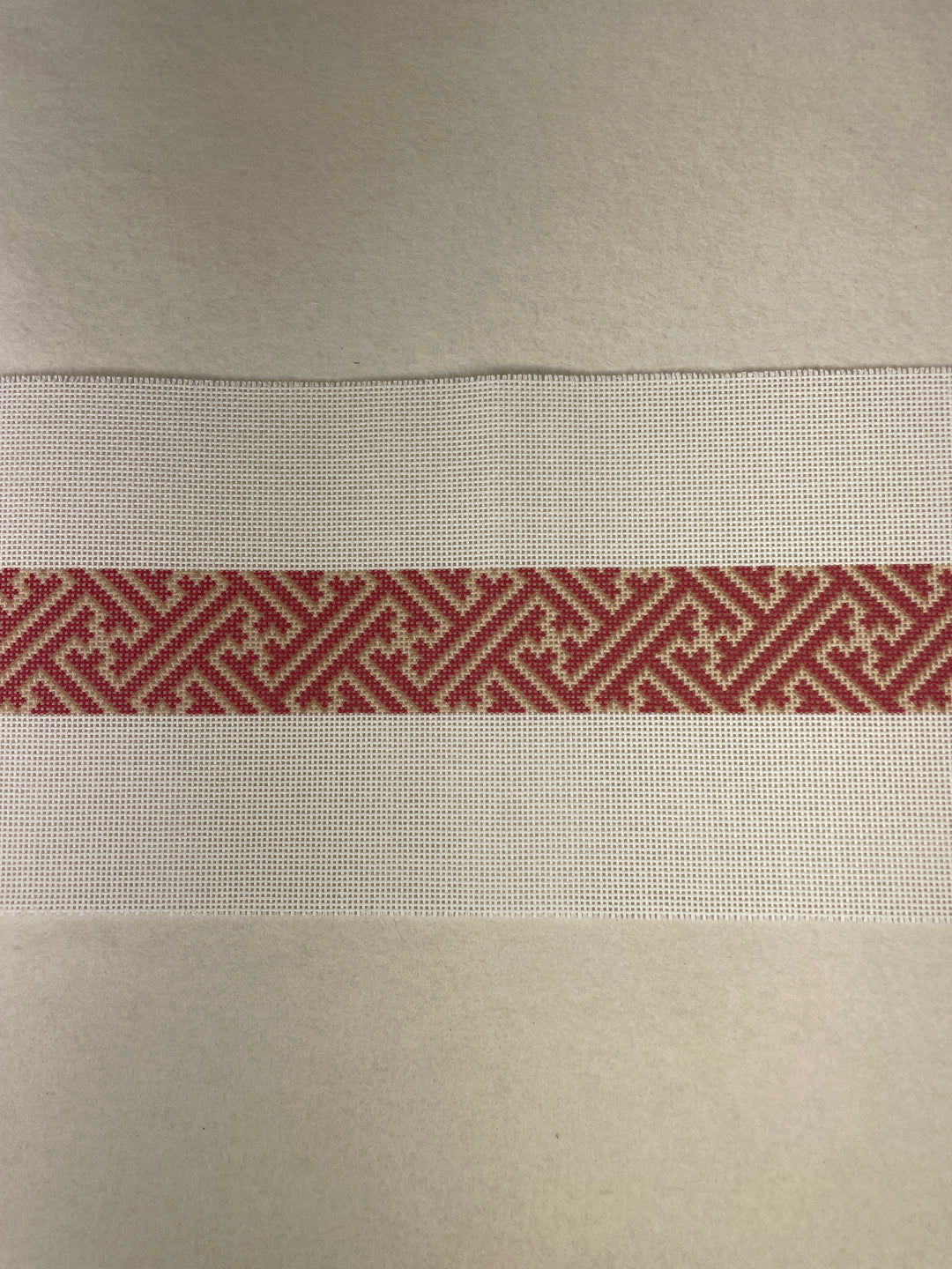 Kirk & Bradley TS296 Red/Camel Fretwork Crossbody Strap