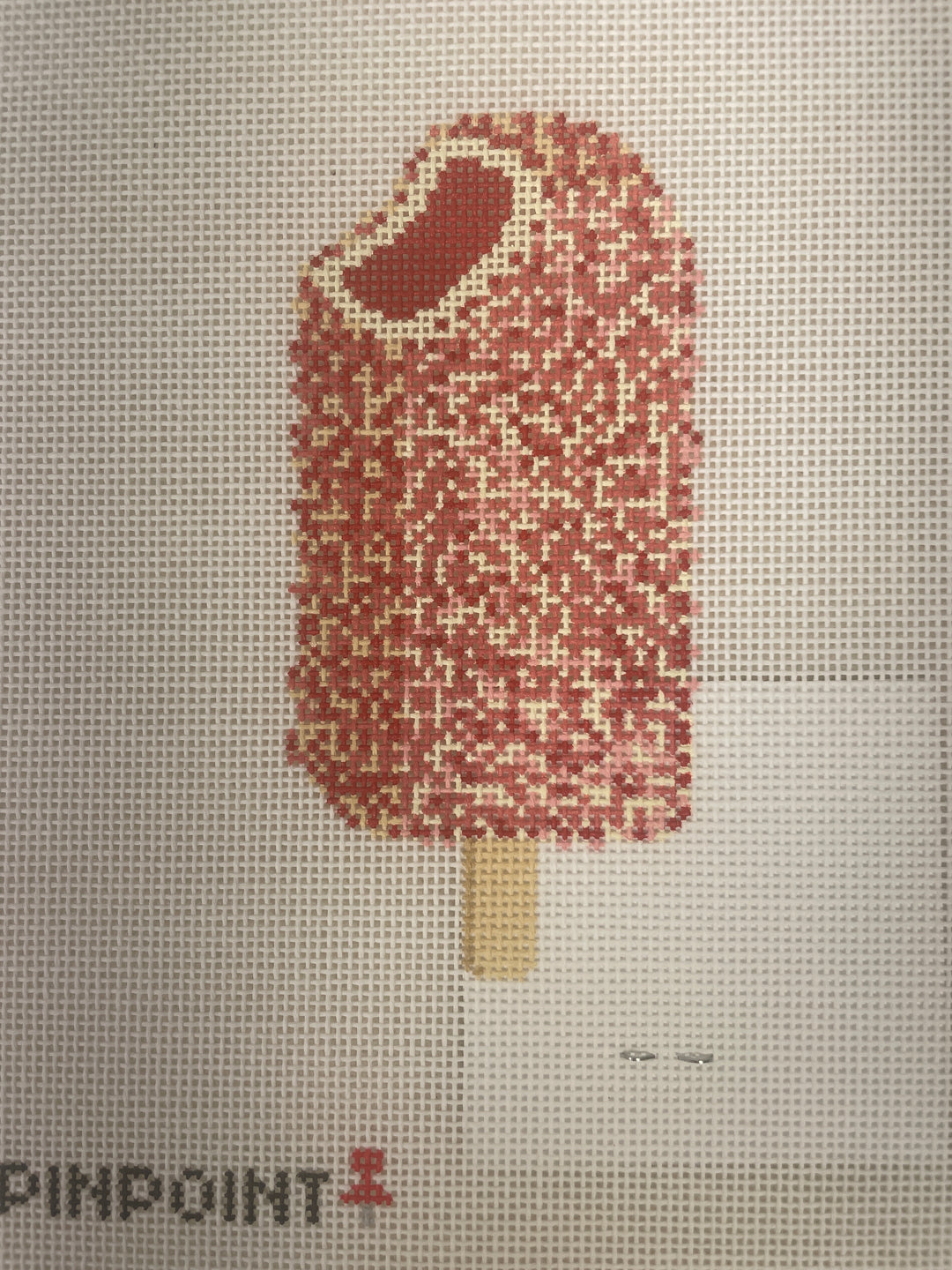Pinpoint Needlepoint Strawberry Shortcake Ice Cream Bar