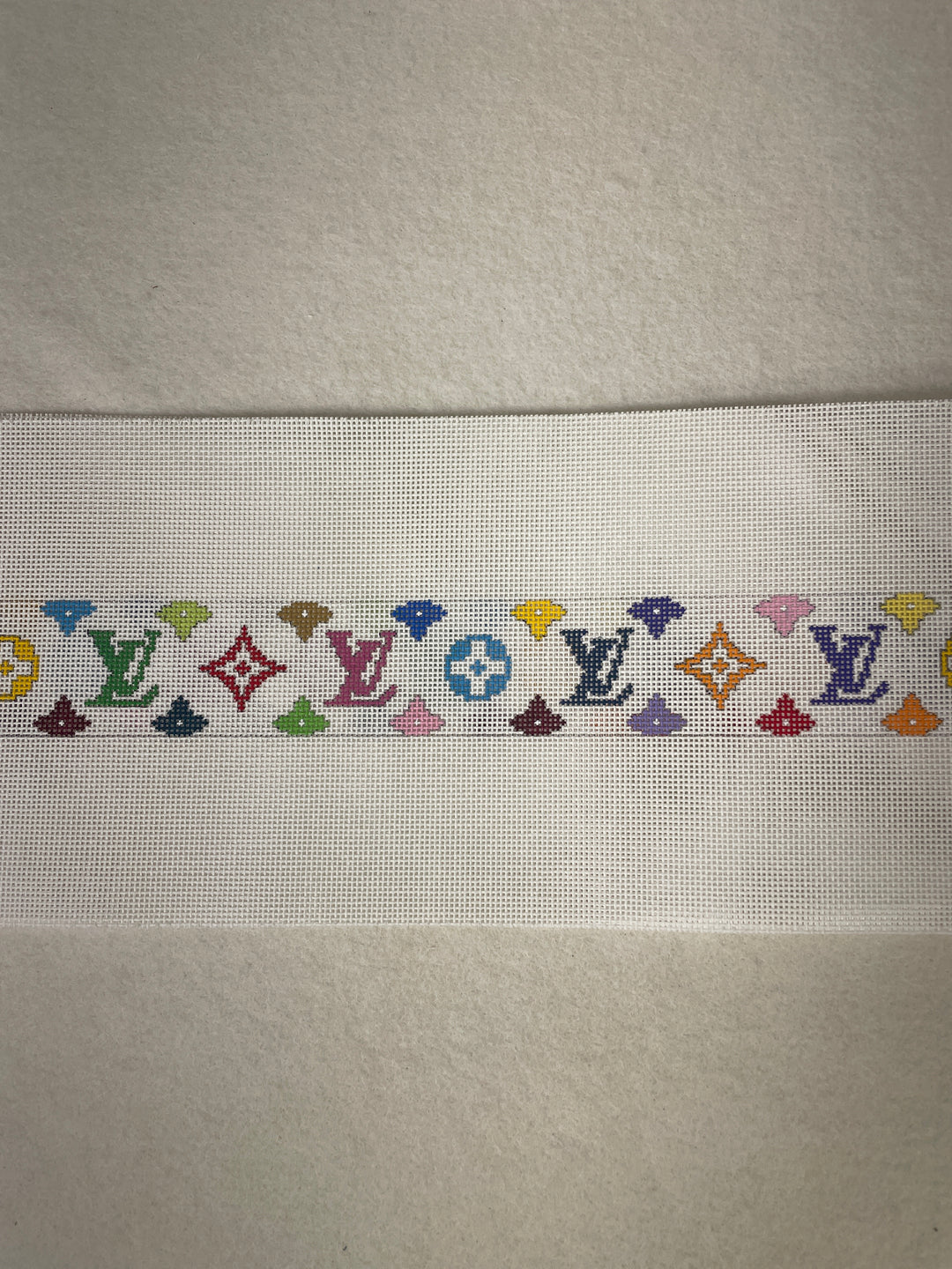 *Elm Tree Needlepoint Designs B506 Louis Vuitton Summer Long Belt/ Strap