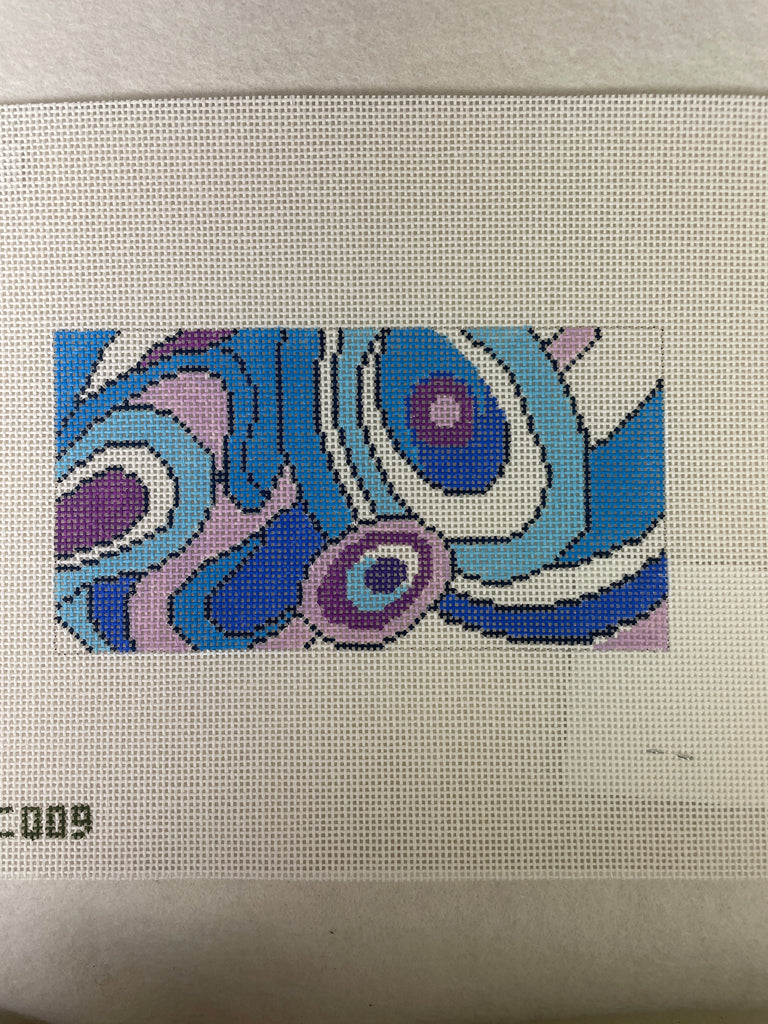 *Elm Tree Needlepoint Designs EC008 Everyday Clutch Pucci Insert- Blue