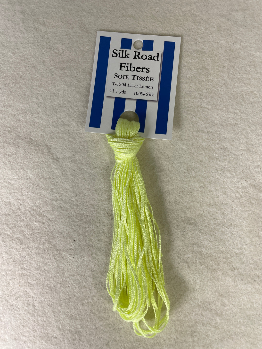 Silk Road Fibers T-1204 Laser Lemon Soie Tissee