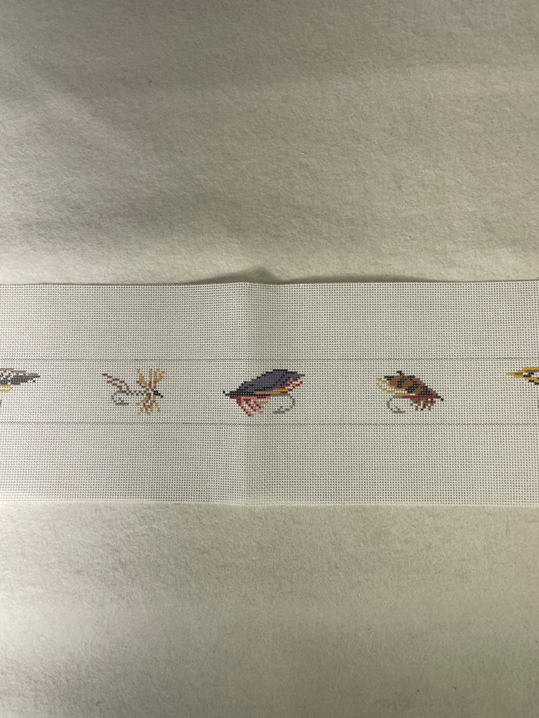 * Susan Roberts Needlepoint 318 Fly Fish Belt- 18m