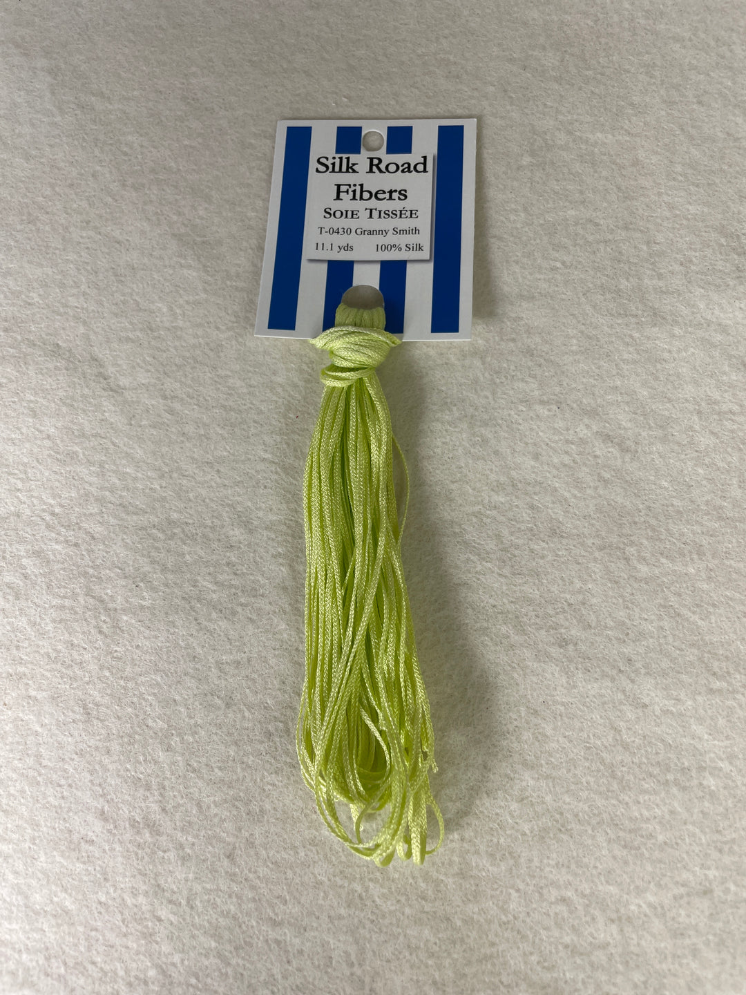 Silk Road Fibers T-0430 Granny Smith Soie Tissee