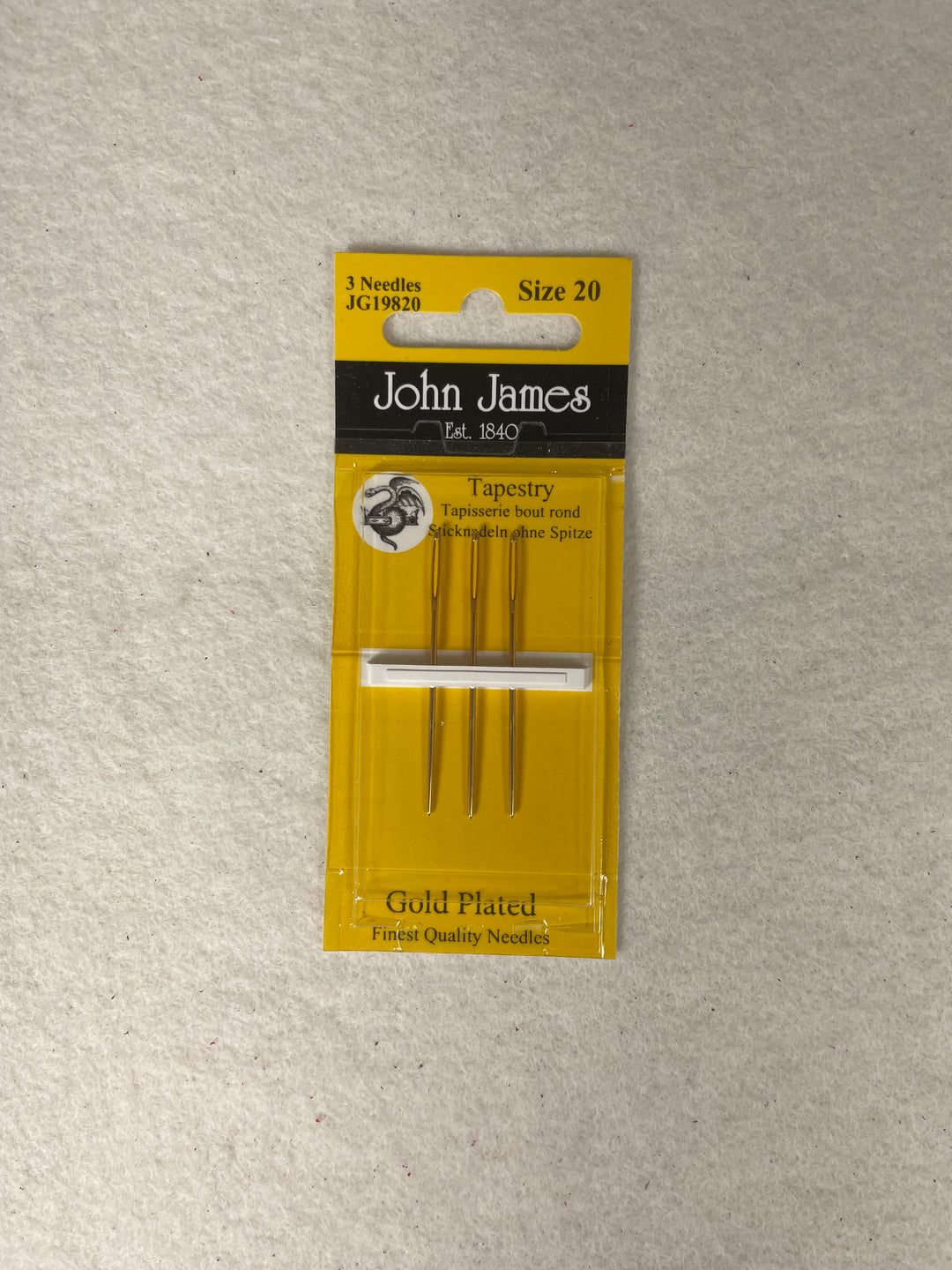 * John James Tapestry Needles - Size 20