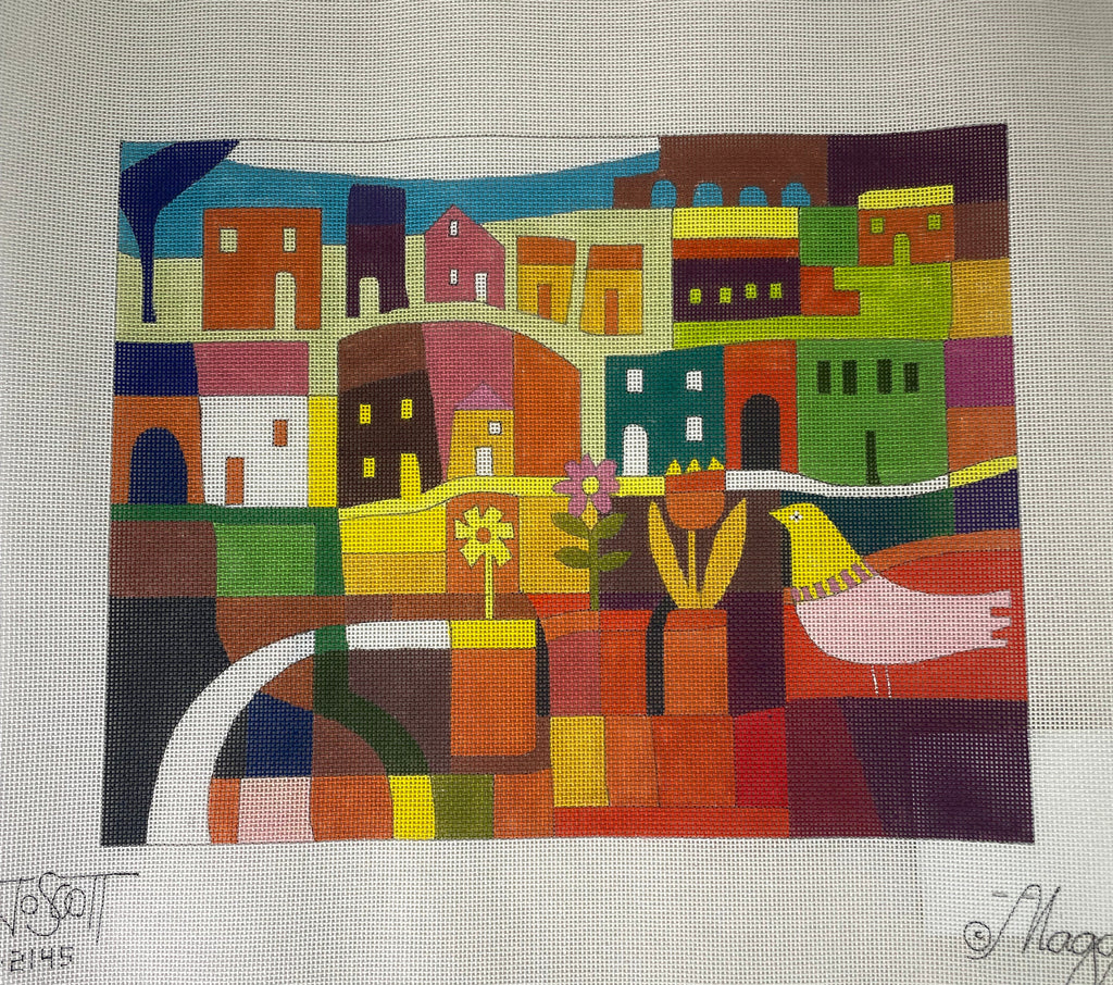 * Maggie Co. M2145 Overlooking Village by Jo Scott