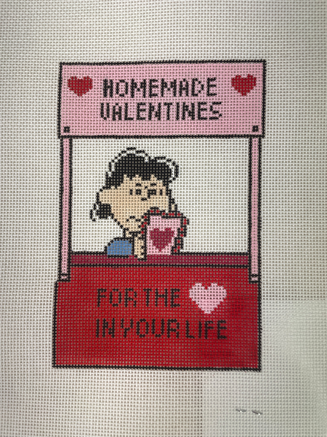 * Officially Needlepoint Love Advice- Lucy Selling Valentines
