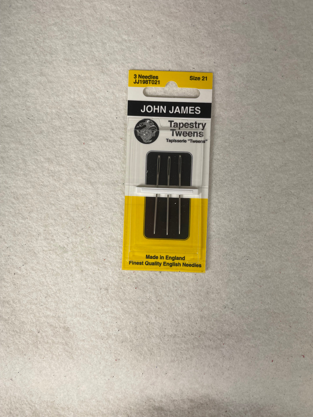 * John James Tapestry Tweens Needles- Size 21