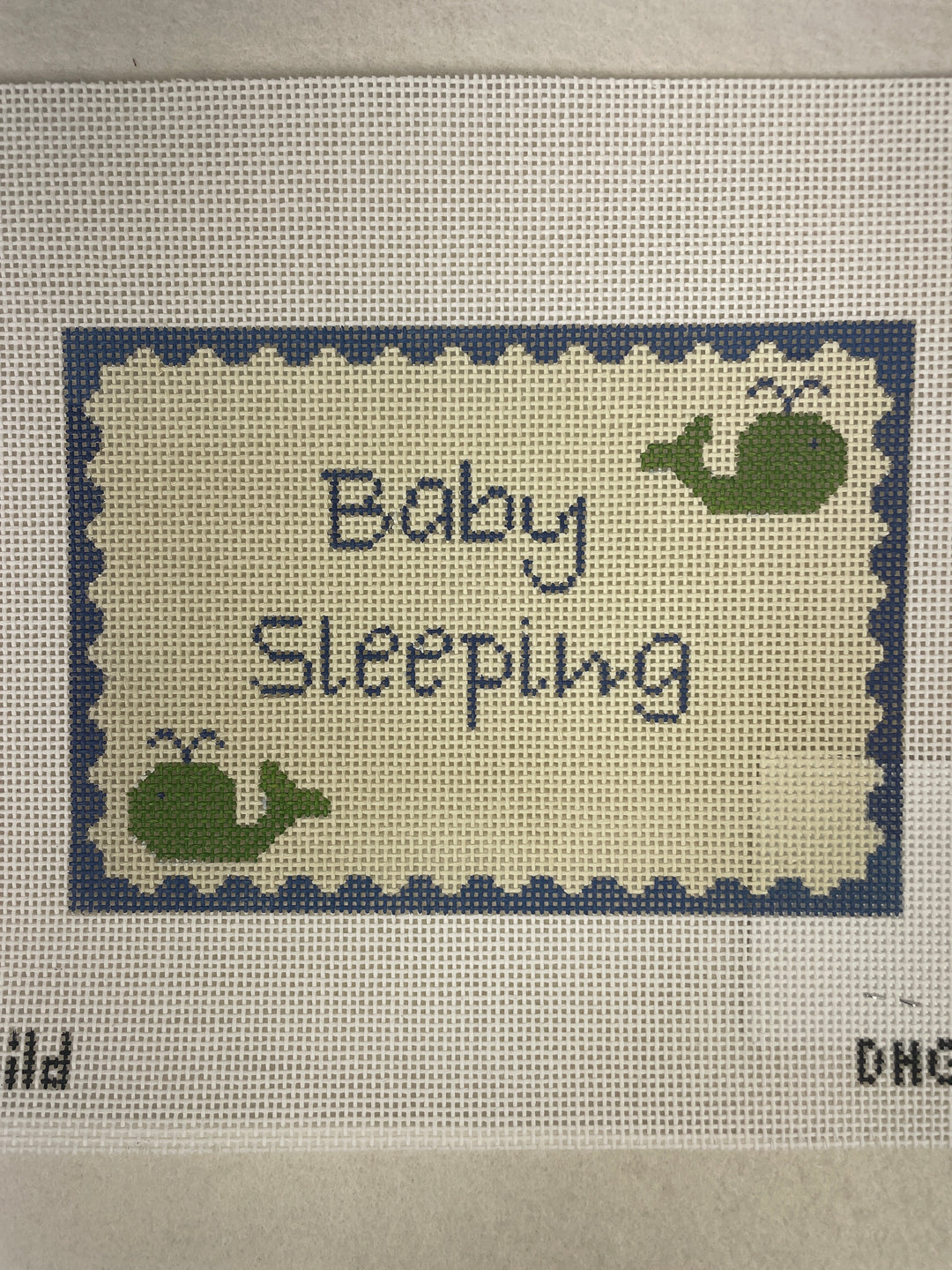 * J. Childs Designs DHG210 Baby Sleeping- Whale, Blue and Green