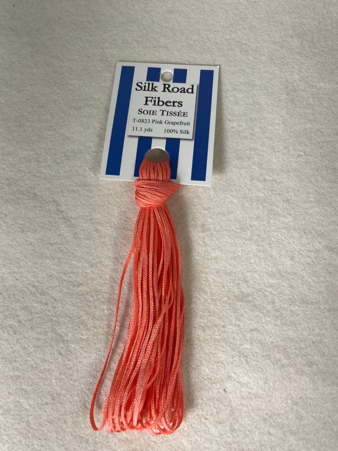 Silk Road Fibers T-0823 Pink Grapefruit Soie Tissee