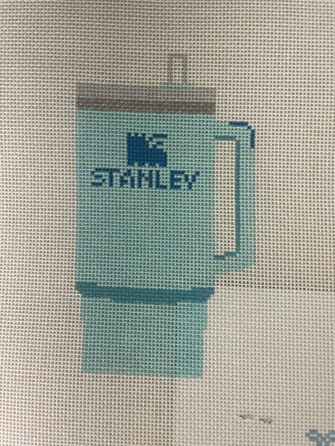 *SLS Needlepoint Tumbler- Blue