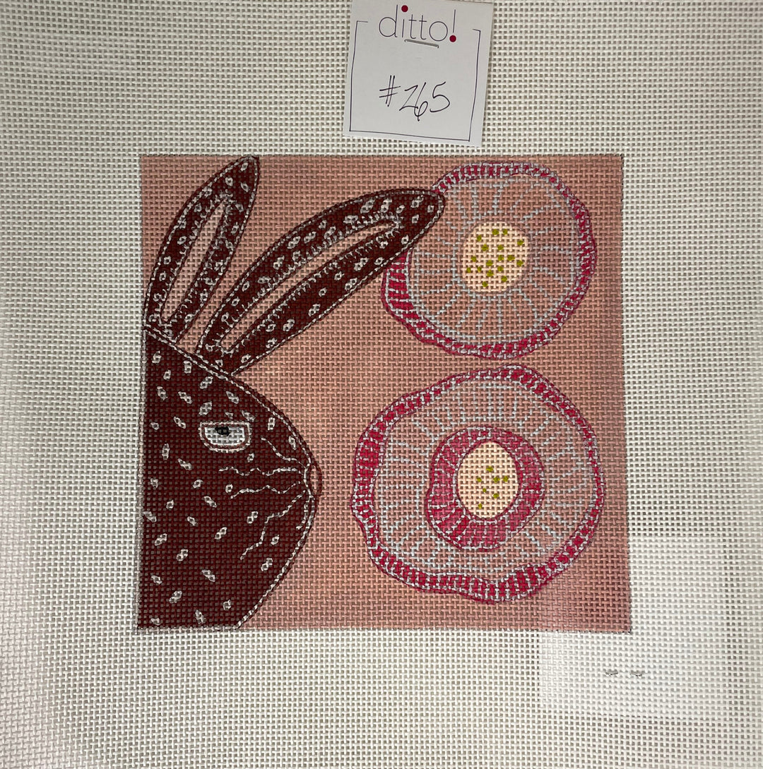 *SALE Ditto Needlepoint Works #265 Brown Bunny