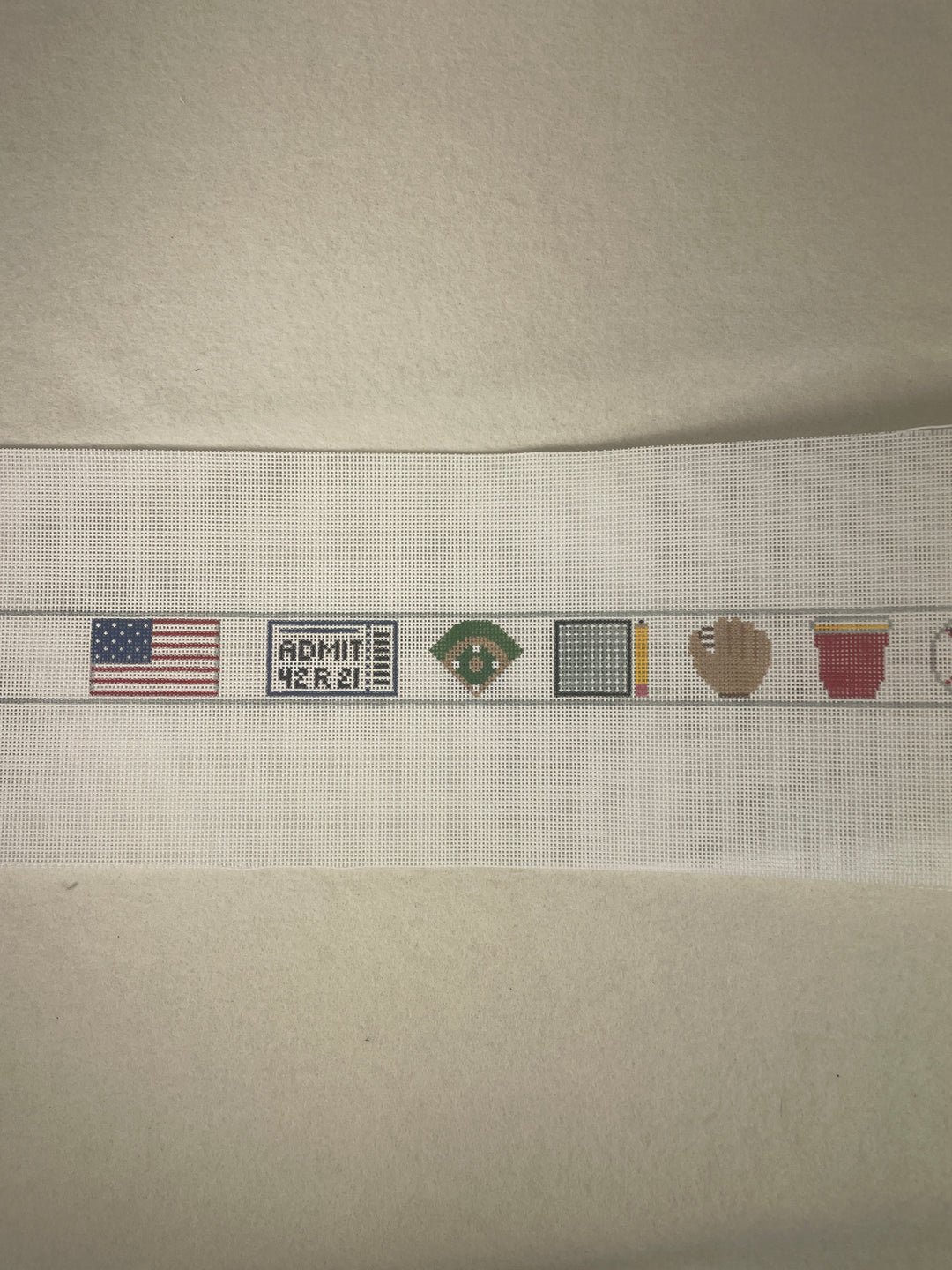 * Rachel Donley Needlepoint RD161 Baseball Belt