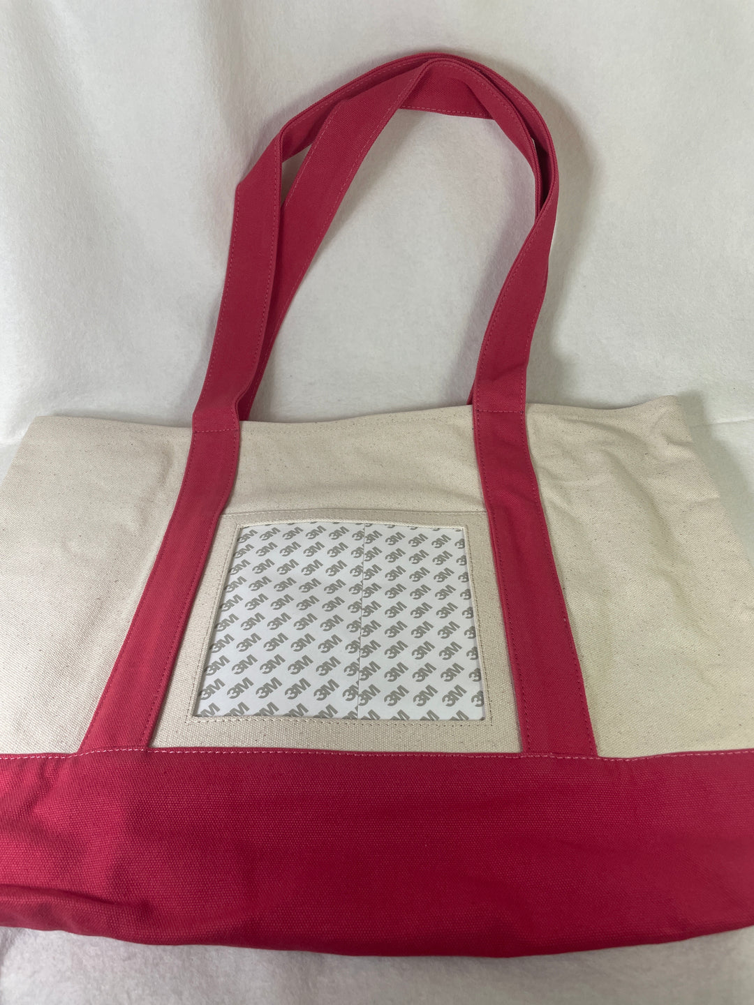 *Planet Earth Canvas Tote- 6x6 Opening / Pink