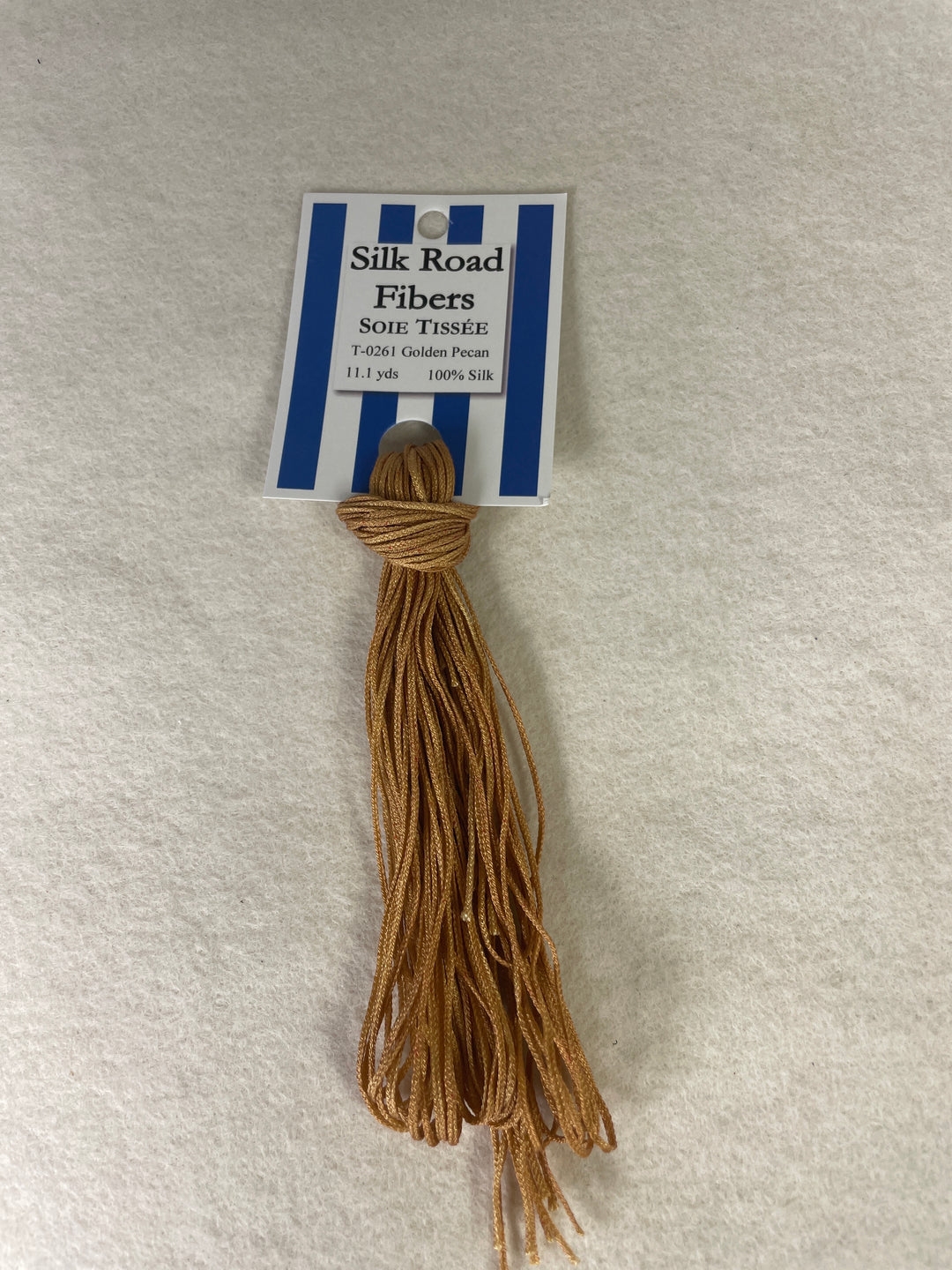 Silk Road Fibers T-0261 Golden Pecan Soie Tissee