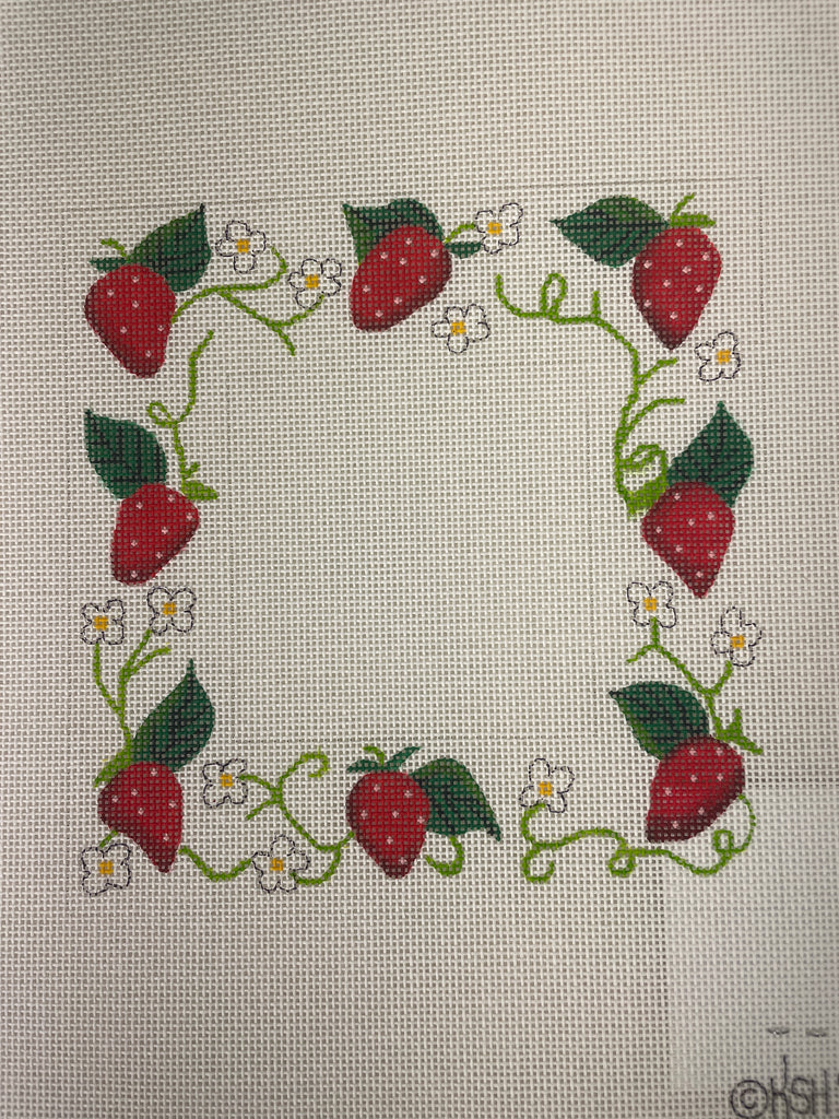 Kate Dickerson Needlepoint FR14 Strawberry Frame