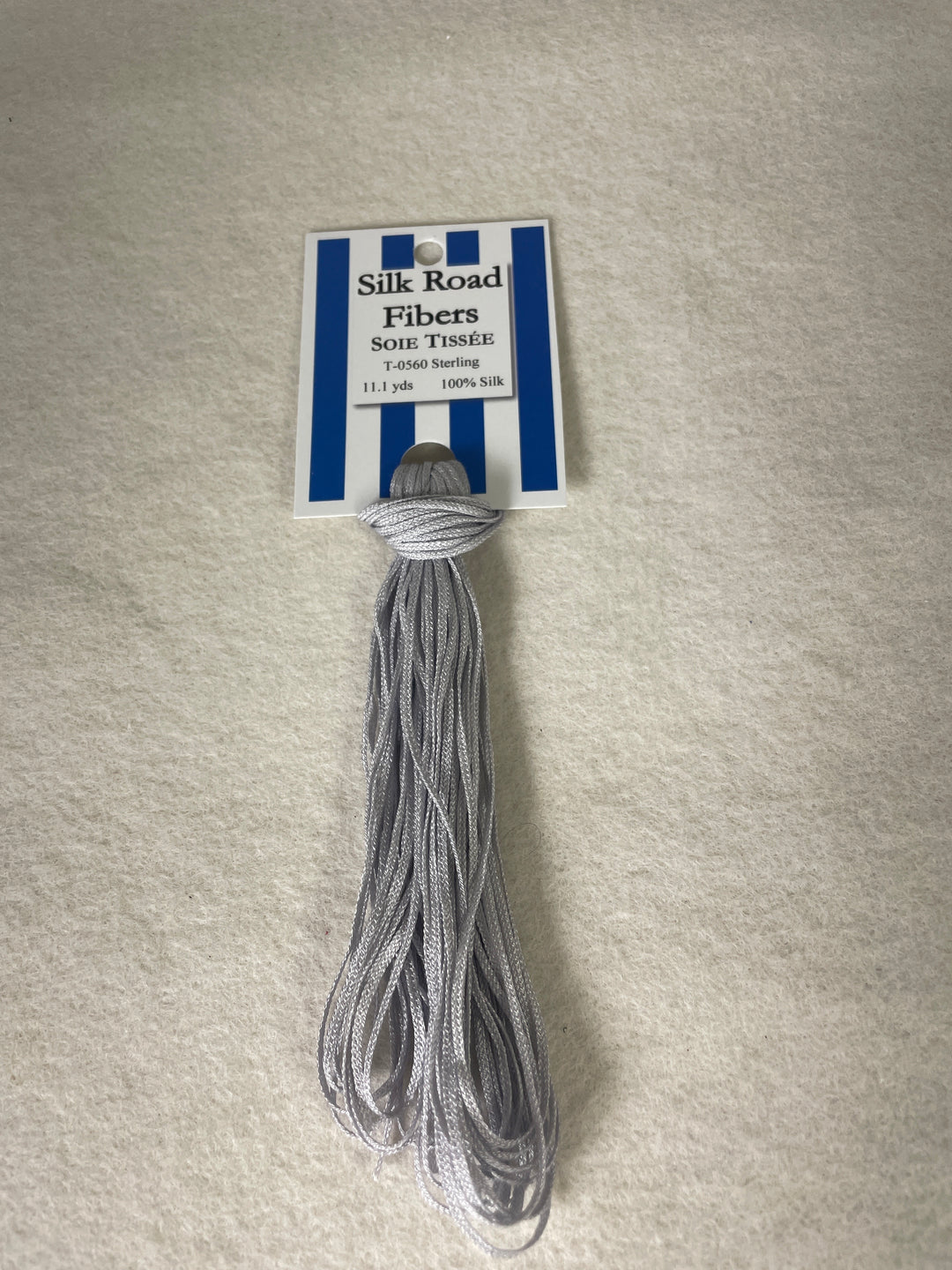 Silk Road Fibers T-560 Sterling Soie Tissee
