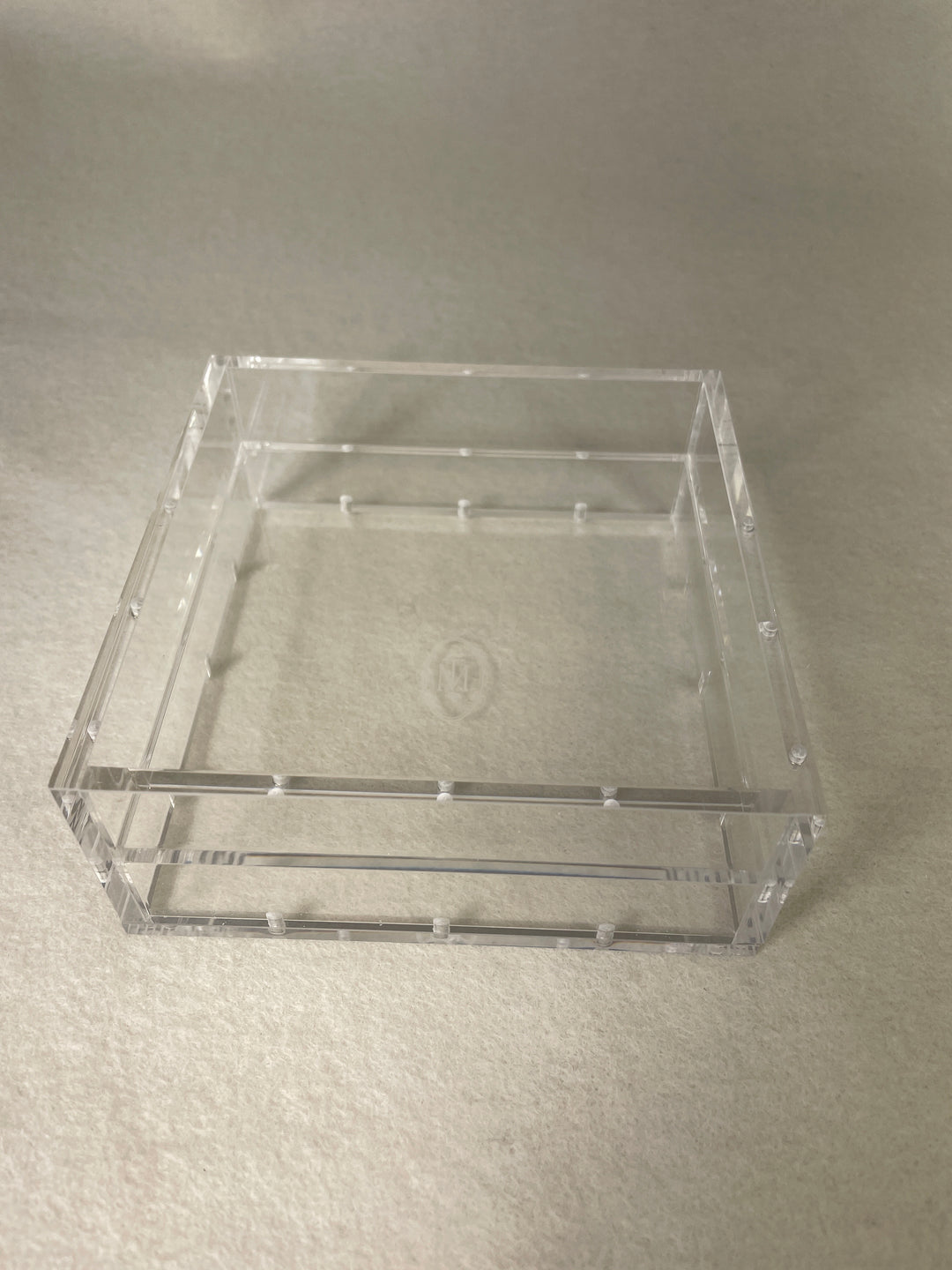 The Minted Design 4.25" Square Magnetic Acrylic Tray