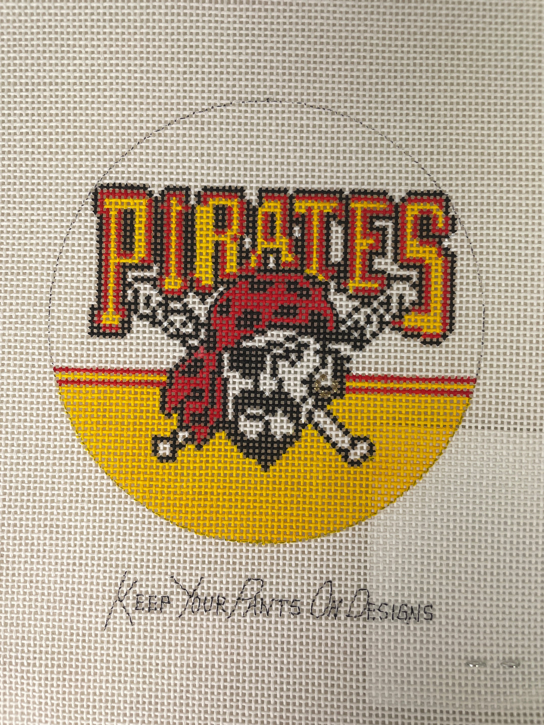 * CBK Needlepoint Collections 593 Pittsburgh Pirates Logo
