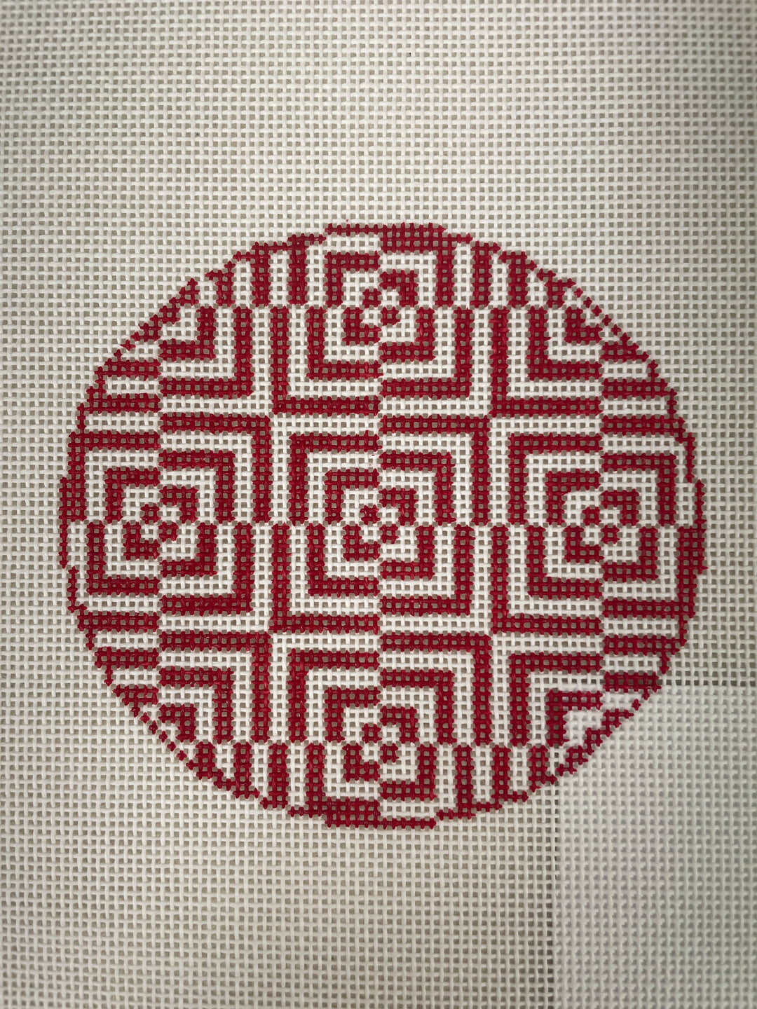 * Cabell Stitchery CS104P Geometric Flowers- Pink