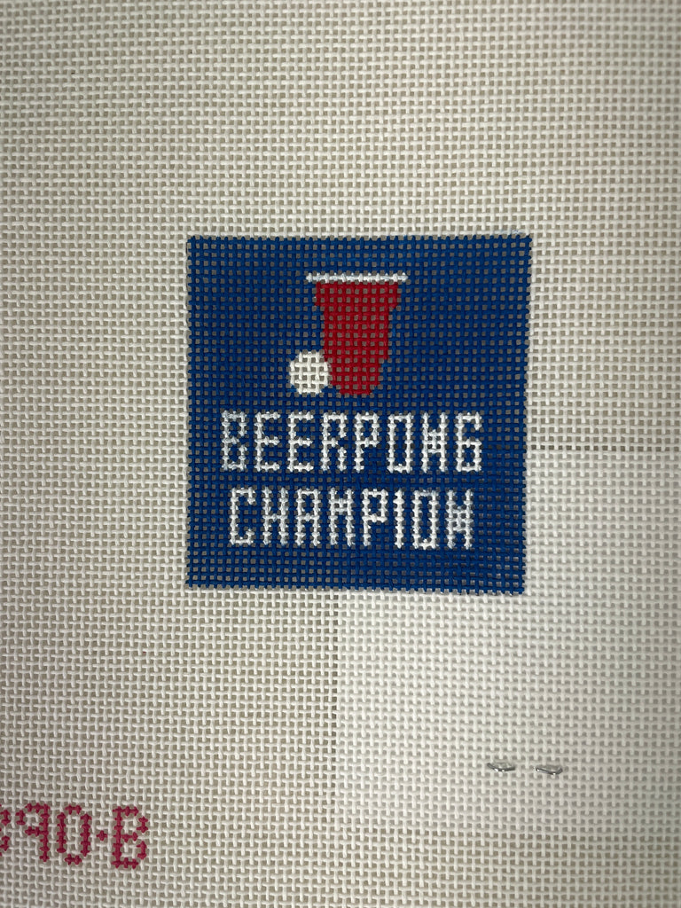 *Rachel Donley Needlepoint RD390B  Beer Pong Koozie