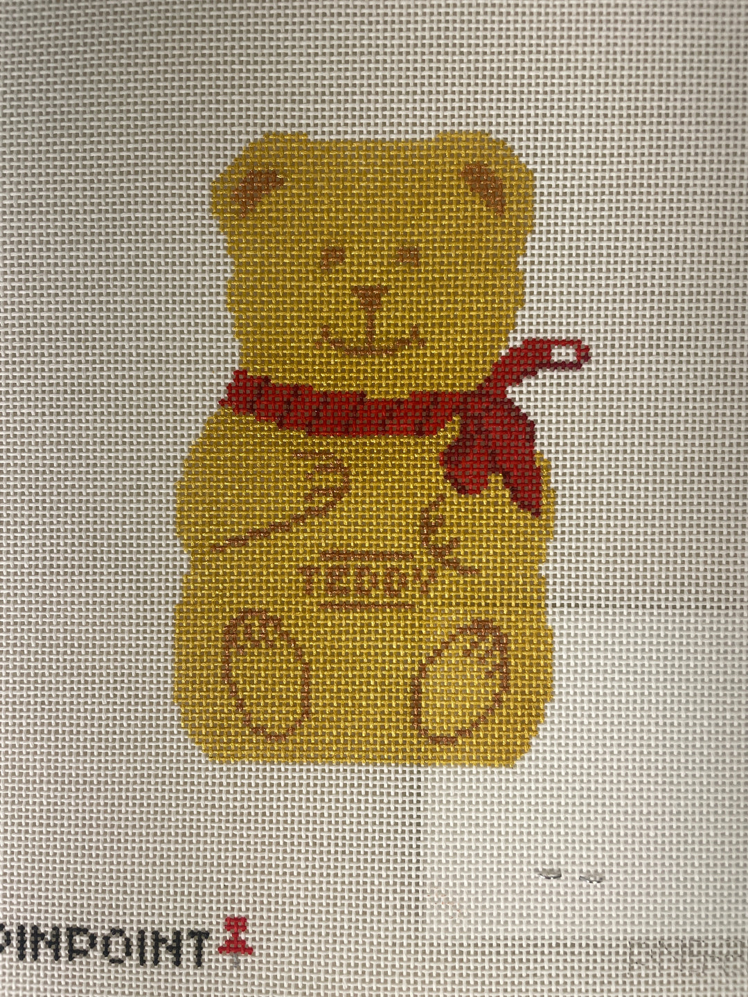 Pinpoint Needlepoint PNS28 Chocolate Teddy Bear
