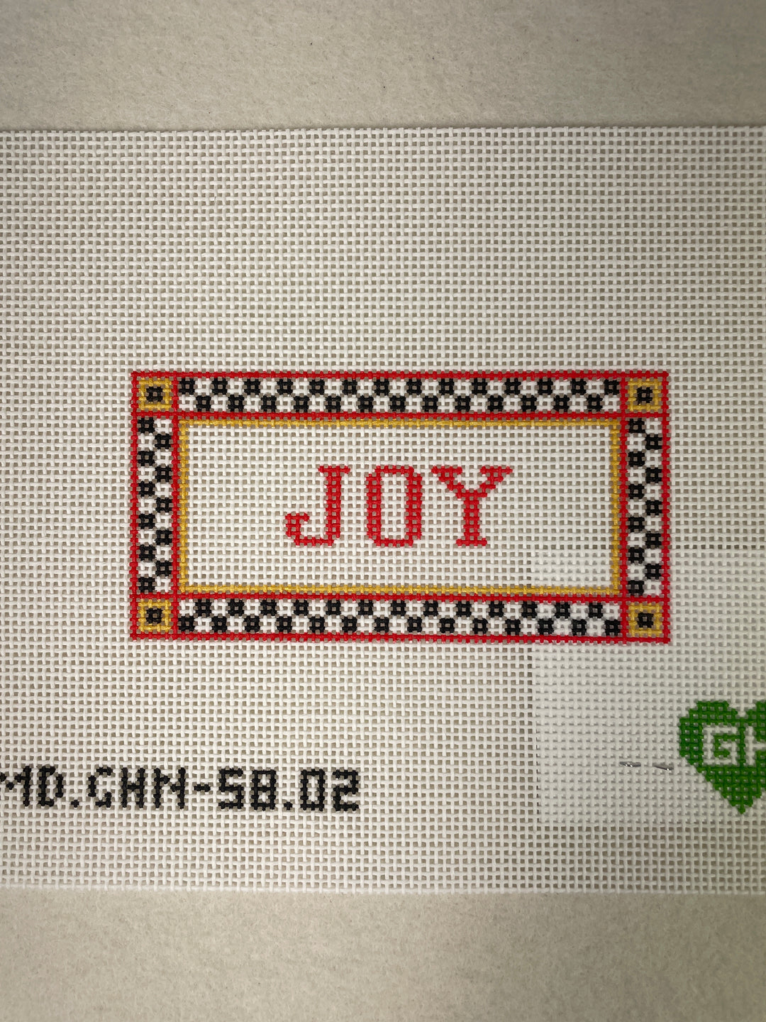 Mopsey Designs/ Green Heart Needlepoint 5802 Checkered Joy