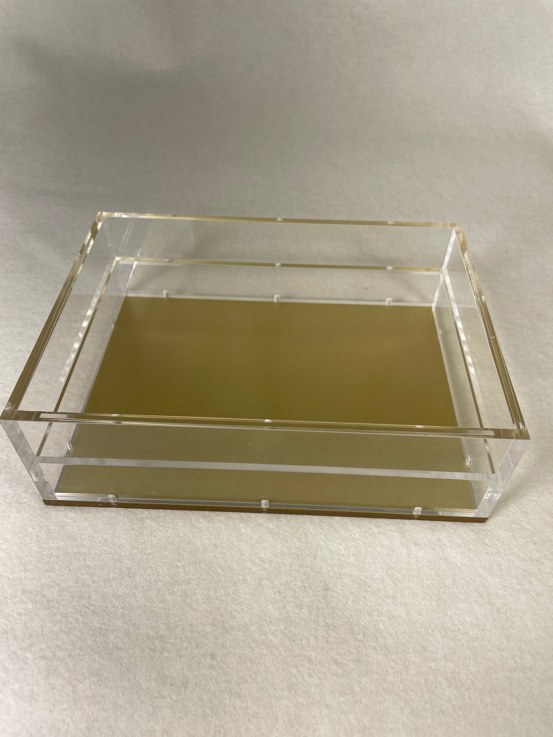 The Minted Design Gold Bottom 5x7 Magnetic Acrylic Tray