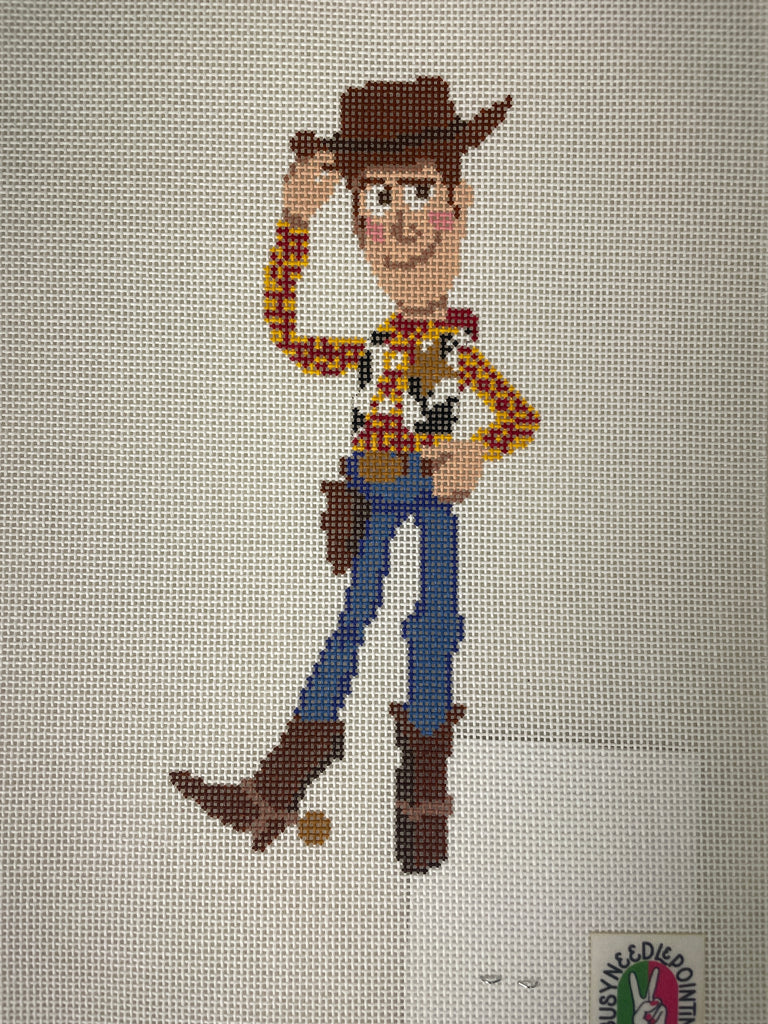 * 2BusyNeedlepointing  Rootin' Tootin' Cowboy